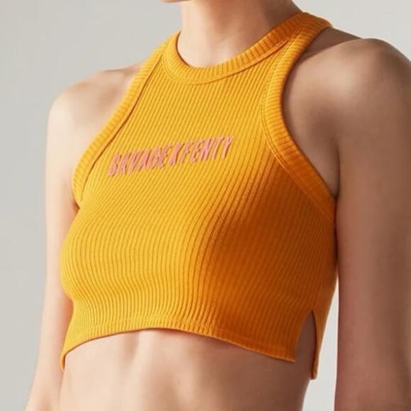 Savage X Fenty Essential Heavy Rib Cropped Logo Tank - Picture 4 of 5